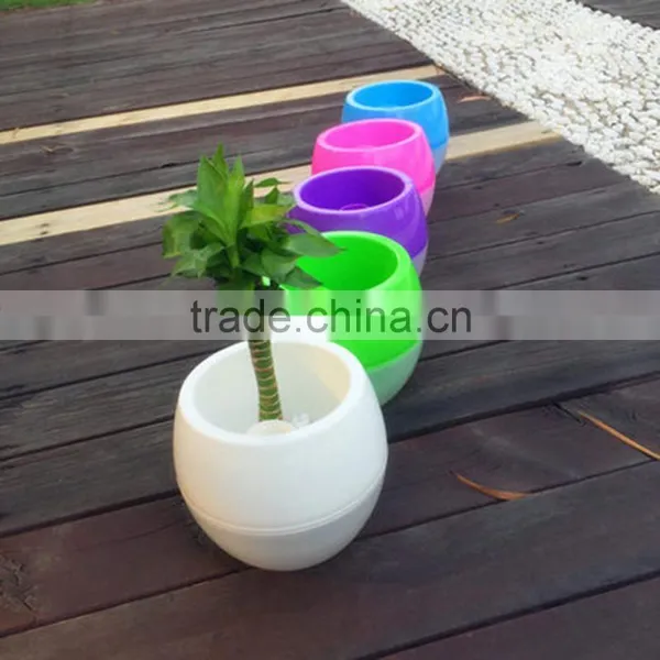 Mini Decorated Fancy Cute Self Watering Flower Pot photo-2