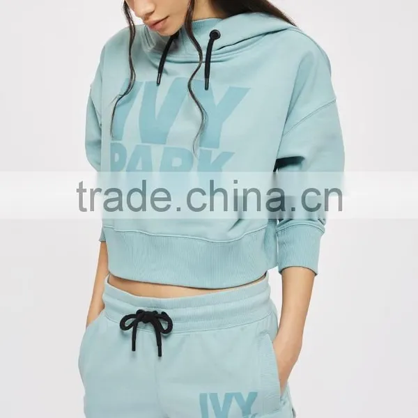 Sport Wear Fitness Women Long Sleeve Cropped Hoodies Sport Wear Fitness Wholesale Custom Made in China photo-3
