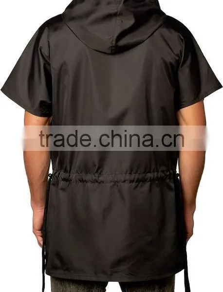 Short Sleeve Nylon Solid Color Mens Windbreaker photo-2