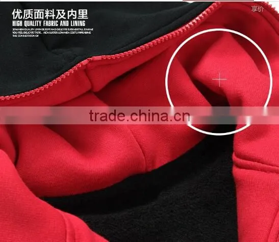 Fashion Zip up Custom Plain Black Hooded Sweatshirt photo-3
