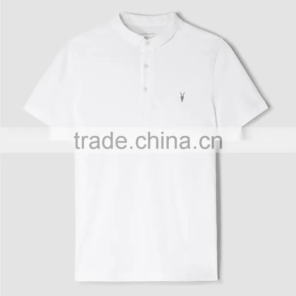 MGOO Custom Embroidery 100% Cotton Pique Polo Shirts Short Sleeves Mens Polo Chest Logo Company Shirts photo-3