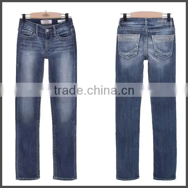 2016 Jeans Manufacturer Buy Jeans in Bulk Wholesale Kid Jeans Straight Girl Jeans photo-2