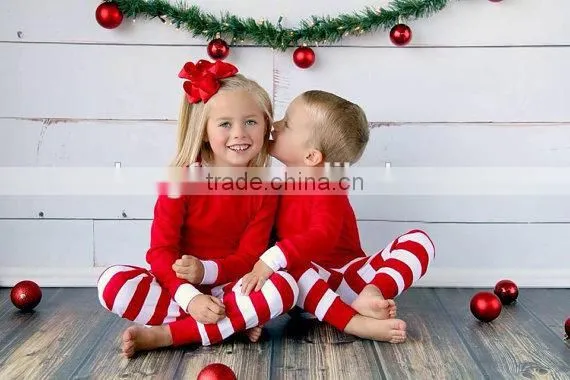 Wholesale Christmas Pajamas Long Sleeve Round Neck 100% Cotton Casual Family Matching Christmas Pajamas photo-3
