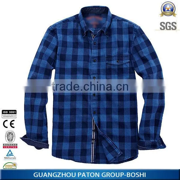 Custom Men Flannel Plaid Black And Red Check Casual Shirt photo-5