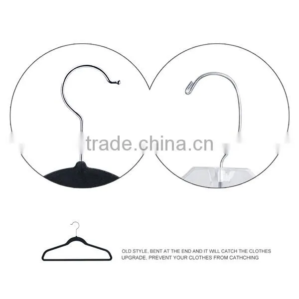 Black Custom Velvet Hanger for Clothes photo-3