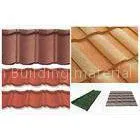 Soundproof Double Roman Roof Tiles , European Stone Coated Metal / Steel Roofing Tiles