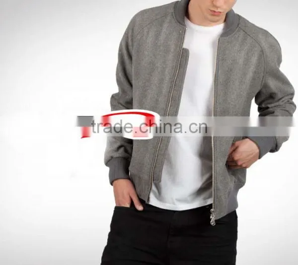 2015 Wholesale High Quality Men Wool Varsity Jacket With Top Quality Leather Sleeves/Varsity Jackets/Custom Men Varsity Jacket photo-2