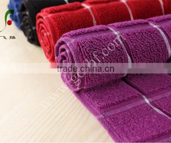 Plush Grid Pattern 100% Cotton Bath Mat photo-2
