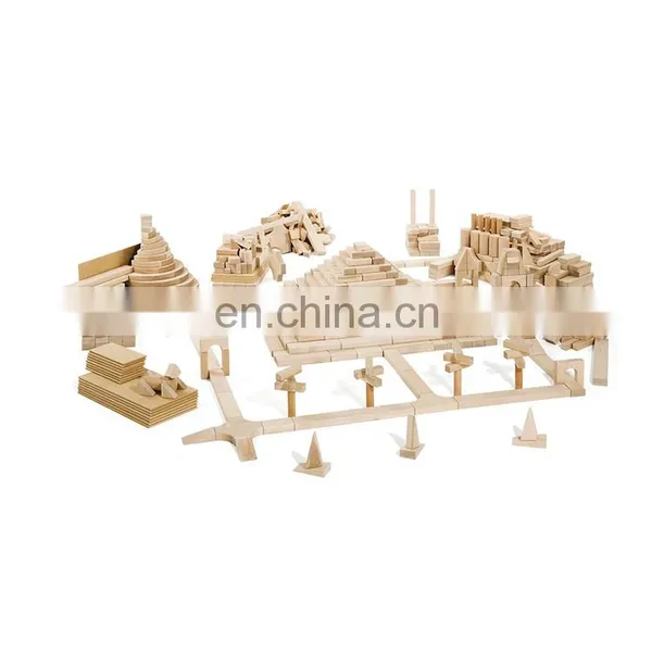 Early Educational Kids Learning Wooden Montessori Building Blocks Set photo-3