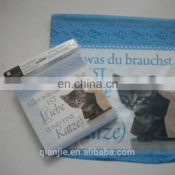 Decorative Microfiber Towel With Custom Printing for Kitchen Use photo-4