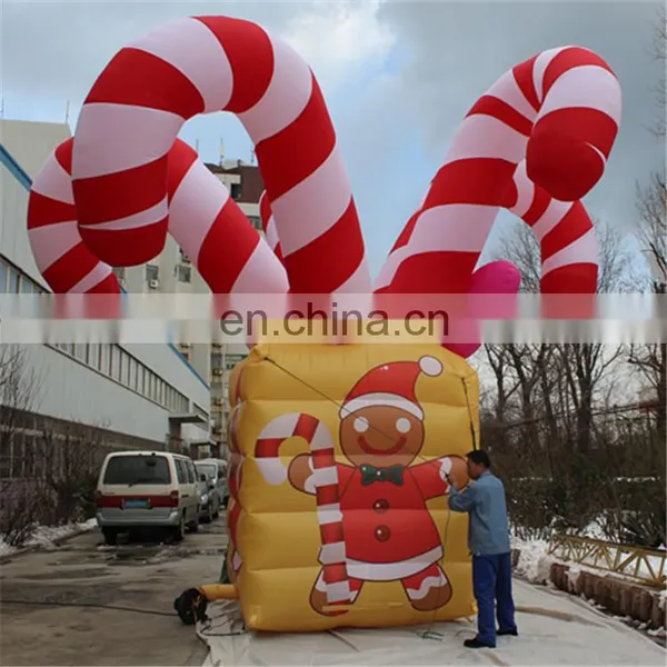 Airblowing Giant Inflatable Christmas Decorations,/inflatable Christmas Candy Stick photo-3