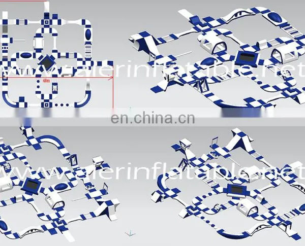 Giant Inflatable Water Park ,Floating Water Park, Inflatable Water Park Games