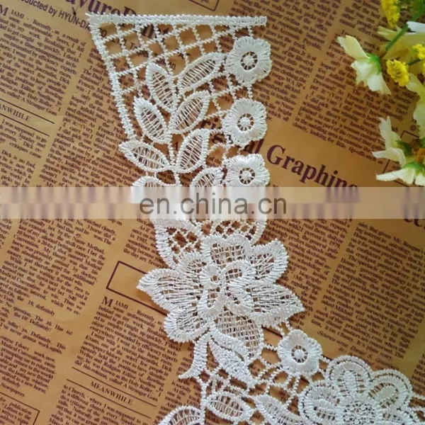 2017 Latest Custom Embroidery Neck Design Lace Collar for Wedding Dresses photo-3