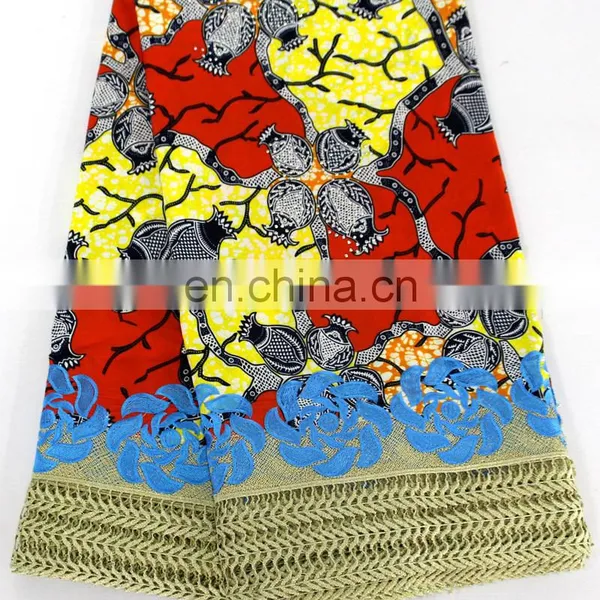 African Ankara Lace Women Fashion Wax Lace With Stones New Arrival Wax Designs Women Fashion Dress Fabrics Material 2017 photo-5