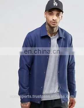 Coach Jackets - New Custom Made High Quality Custom Coach Jackets,coaches Jackets With Strap and Buttons