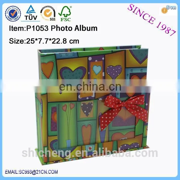 Fancy Colorful Wholesale Family Photo Album,wedding Photo Album With Photo Frame Box photo-2