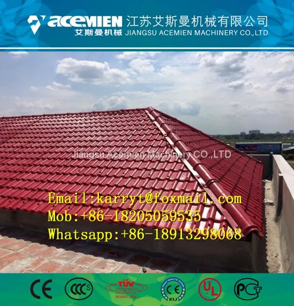 Anti-UV glazed roof tile making machine/ corrugated roof sheet making machine/  trapezoidal roof sheet processing line