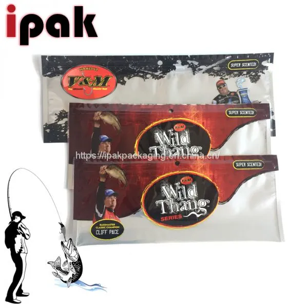 Resealable Fishing Bait Packaging Bags With Window