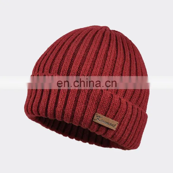 Cheap Price Unisex Embroidery Print Logo Winter Knitted Beanie photo-5
