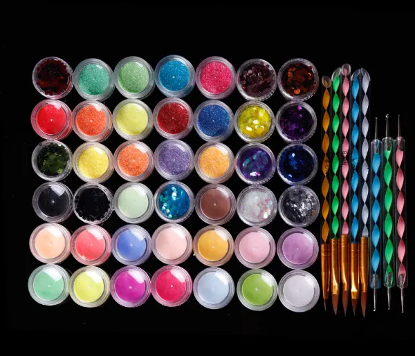Nail Dipping Powder Multi Color Glitter Acrylic Powder photo-3