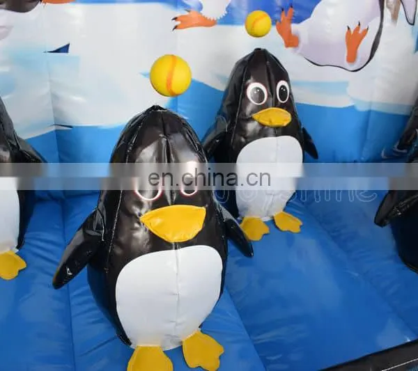 Inflatable Penguin Hover Ball Shooting Game Hovering Ball Target Shooting Knock Me Out photo-4