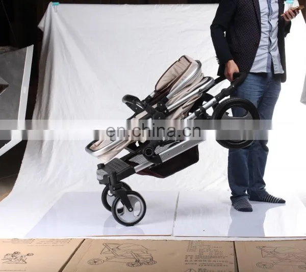 Top Quality Cheap High View Travel Luxury 3 in 1 Baby Stroller With Carseat photo-4