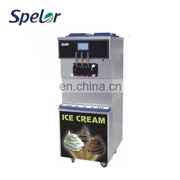 Mico-computer Controlled System Hot Sell Rainbow Soft Ice Cream Machine photo-2