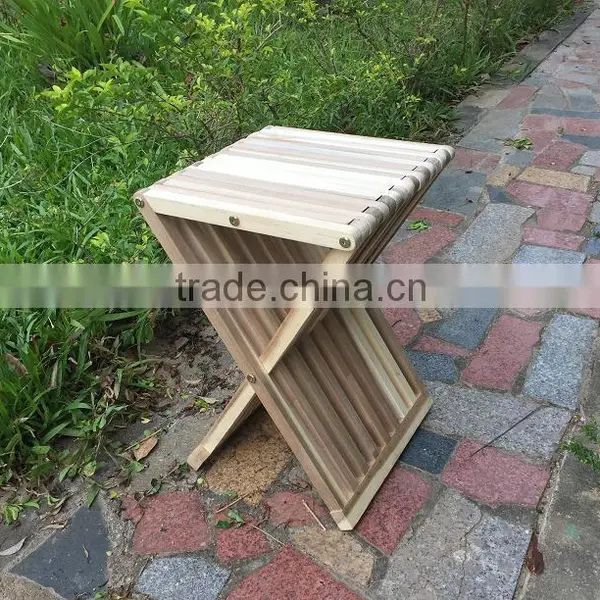 New Garden Outdoor Folding Stool - Wooden Foldable Bar Stool Chair - Made in Vietnam Products photo-3