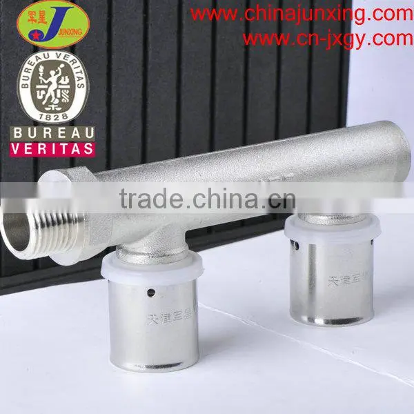 Pex-al-pex Pipe F Type Tee Brass Fitting