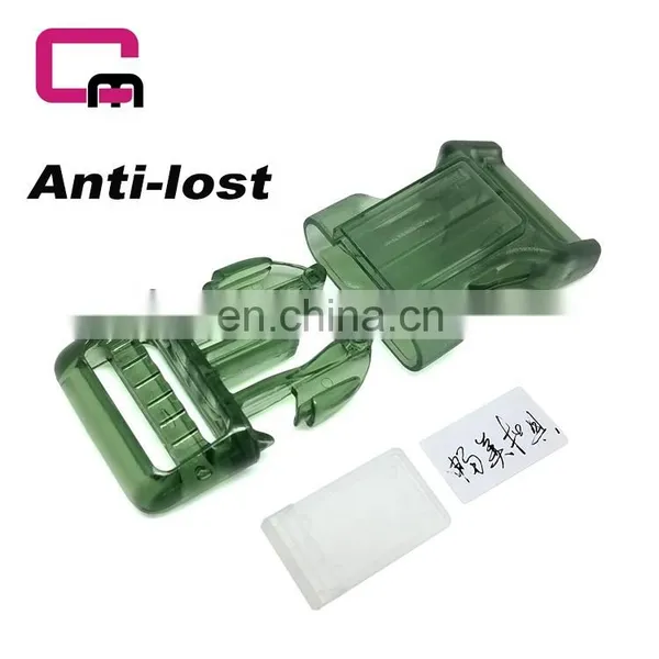 Pet Buckle Side Release Buckle With ID Card Anti-lost Buckle Accept Custom