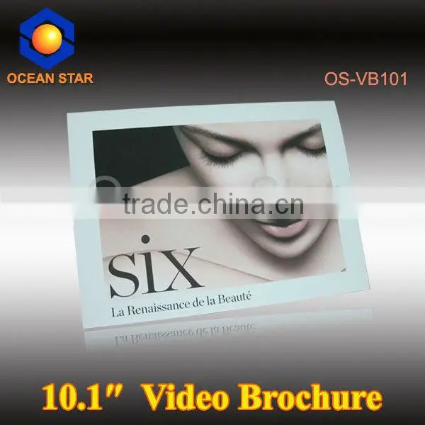 10.1" Video Brochure LCD Promotional Advertising Brochure Wedding Invitation Card