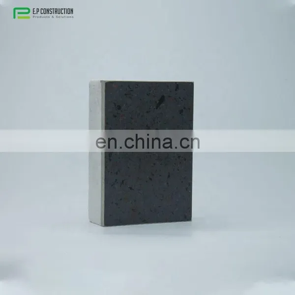 Polycarbonate Polyutherane Camouflage Double Skin Modern Home Stone Black Sandwich Panel Brick photo-5