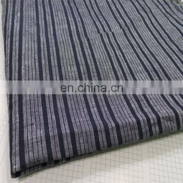 Pure Linen Striped Dress Fabric Yarn-dyed Linen Striped Fabric photo-4