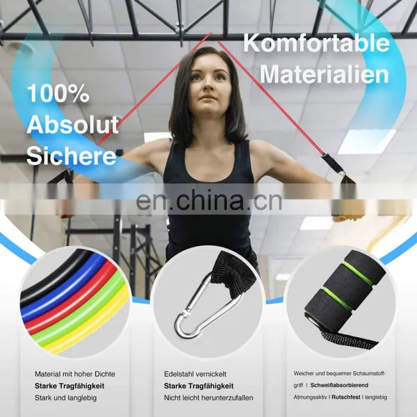 Home Fitness Equipment Resistance Bands Exercise Vitality Elastic Pull Ropes for Indoor Strength Training photo-4