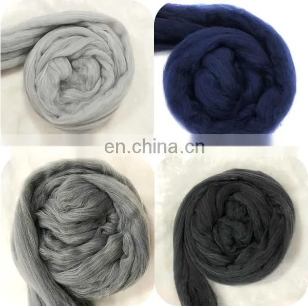 Soft Merino Wool Roving Chunky Giant Yarn Merino Hand Knitting Cotton Tube Yarn 5 cm Super Chunky Wool for Hand Knitting Blanket photo-4