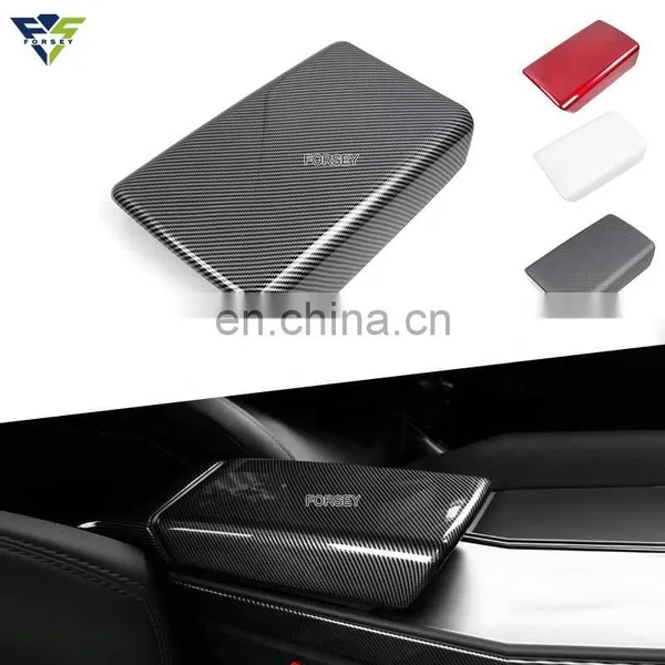 Center Console Cover Arm Rest Covering ABS Car Central Armrest Box Protective Cover for Tesla Model 3/Y