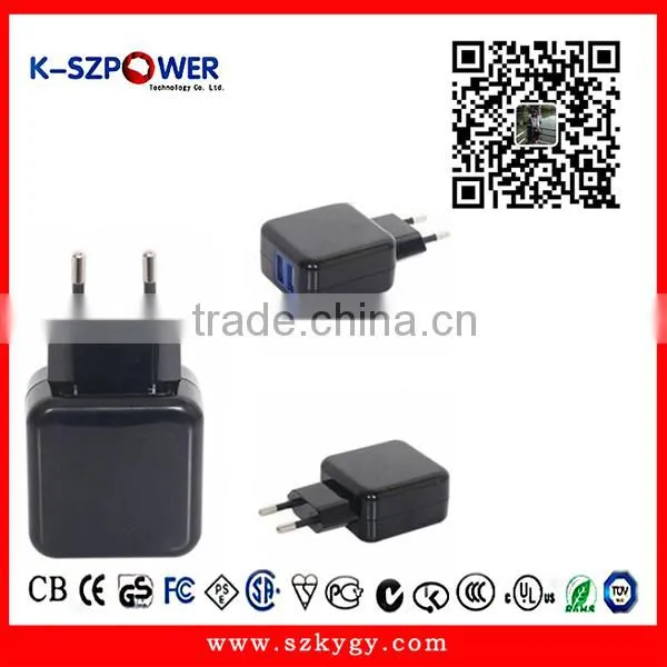 2016 G-series 10W K- 052000 5v 2a Universal 5v 2a Usb Wall Charger for DVTB STB CCTV Camera With CE UL GS
