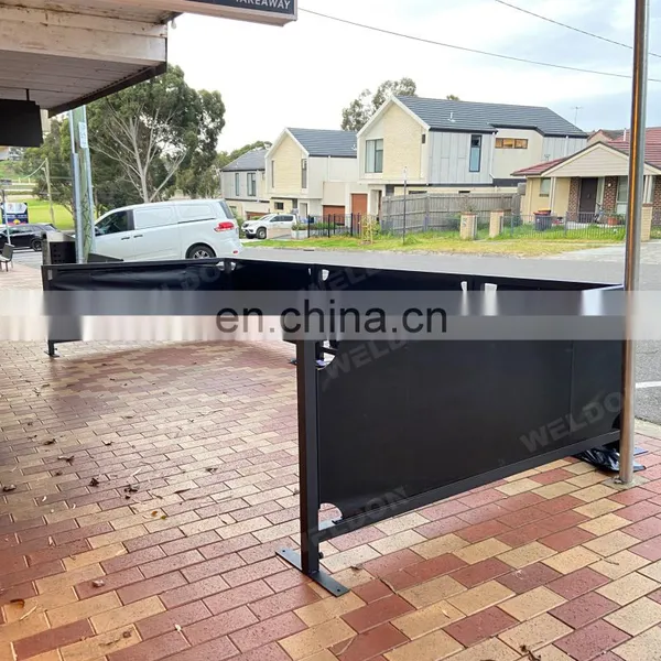 Portable Road Barriers Safety Crowd Control Traffic Outdoor Cafe Barricade Metal Pedestrian Barricades photo-4