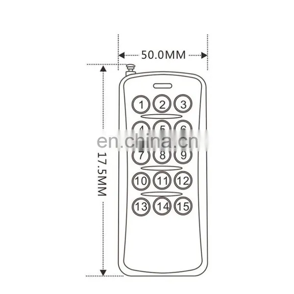 433mhz Transmitter Long Range 12 Button Remote Control EV1527 Learning Code photo-3
