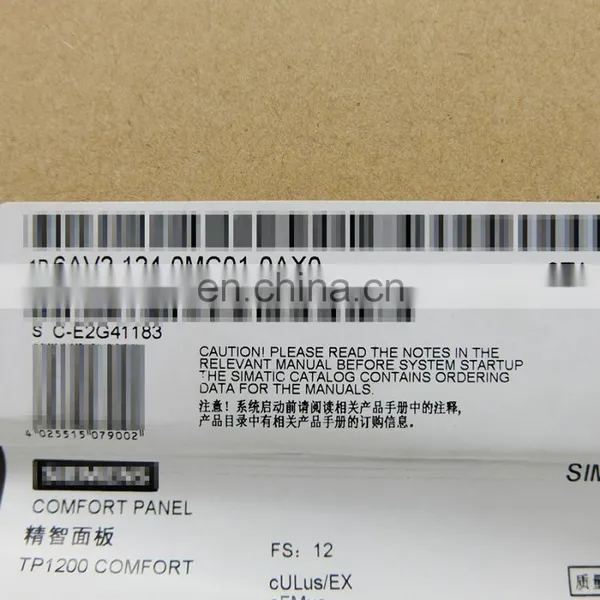 HMI TP1200 6AV2124-0MC01-0AX0 Comfort Panel Touch Operation 12 Inch HMI TP1200 Touch Screen Plc Controller photo-5