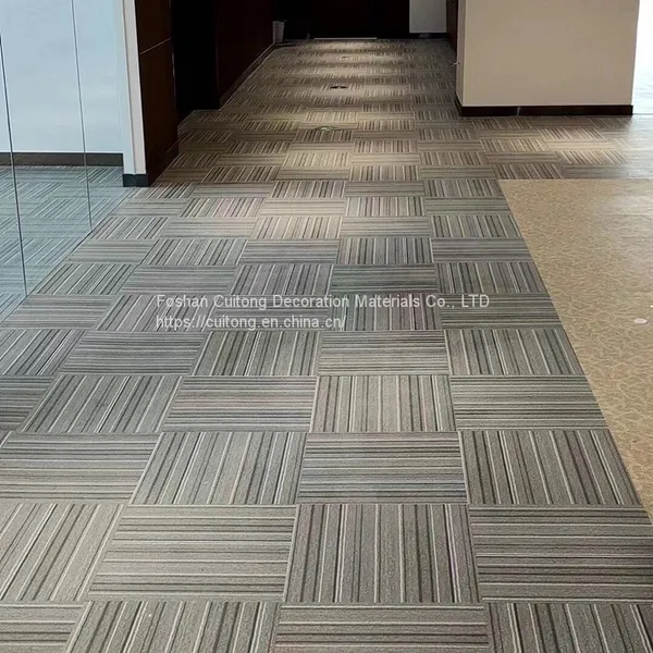 Waterproof Plastic Floor Hotel Corridor LVT Floor Conference Room Office Carpeted PVC Floor photo-4