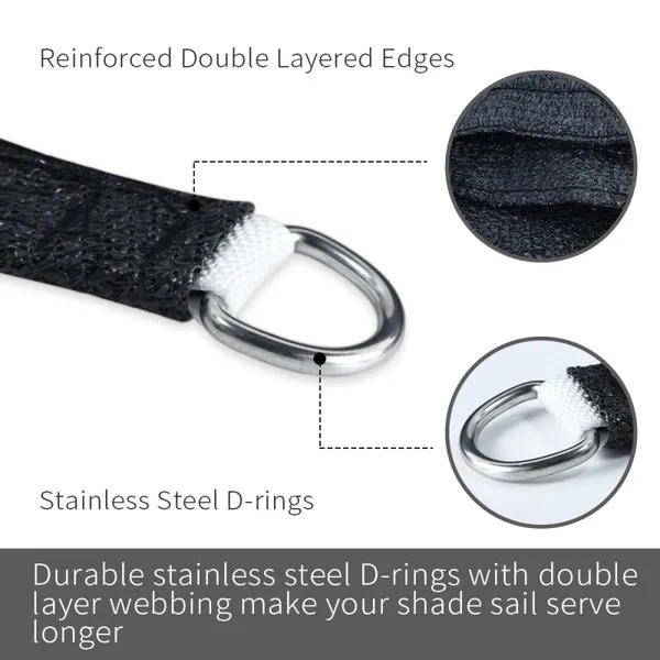 Factory Supply Discount Price Hdpe Material Shades Sail Anti UV Sun Shade Garden Plastic Net Shading photo-2