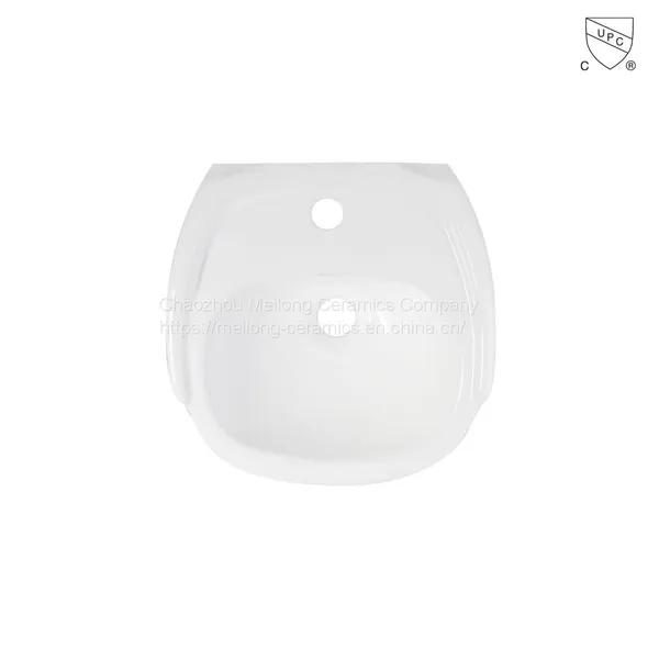 CUPC Bathroom 30 Inches 77cm Rectangle Ceramic Pedestal Sink With Backsplash photo-2