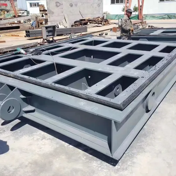 Hydraulic-Operated Low-Carbon Steel Sluice Gate River Gate Valve With Hinge & Hoist for River Irrigation System - Direct Manufacturer