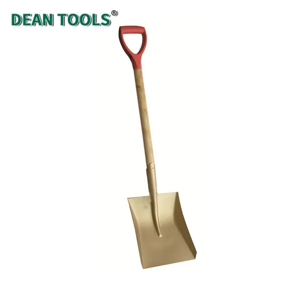 Non-Sparking Square Shovel for Petrochemical Tank Cleaning Aluminum Bronze Head Anti-Corrosion With Straight Blade and Comfort D-Grip Handle photo-4