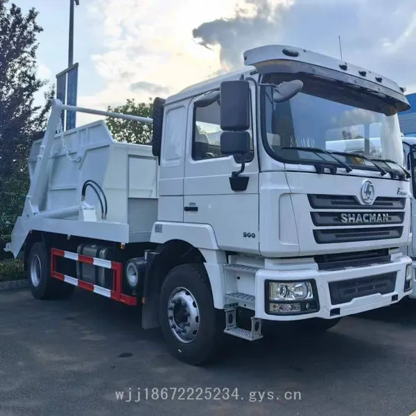 Shaanxi Automobile 6-cubic-meter and 8-cubic-meter Export-type Swing Arm Garbage Trucks, 4-wheel Drive Boat-shaped Garbage Bins Matched With Hook Lift Trucks photo-4