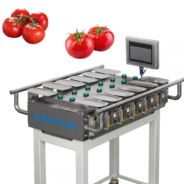Manual 14 Heads Combination Scale for Tomato Counting Weighing