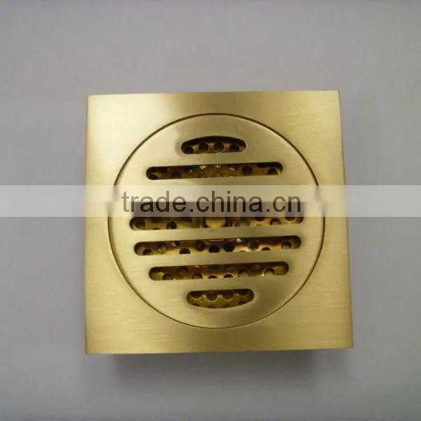 Purified Brass Floor Drain With Brass Nut T004