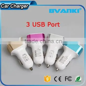 2016 New QC2.0 Quick Charge 3-port USB Car Charger, for Iphone 6 Portable Charger, Universal Car Charger Mobile for Car Adapter photo-3