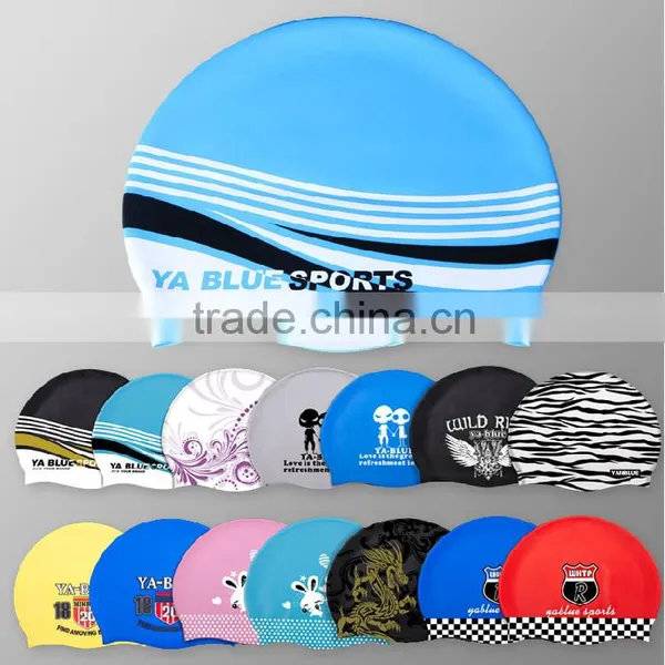 High Quality Custom Colorful Nude Silicone Swim Cap For Long Hair photo-5